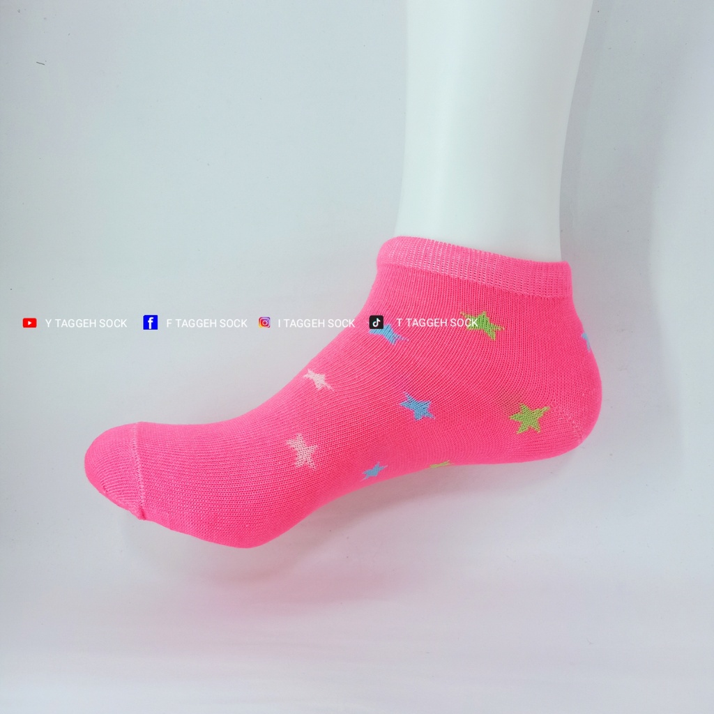 grosir KAOS KAKI SEMATA KAKI WANITA MOTIF KEREN Import / KAOS KAKI WARNA WARNI LUCU