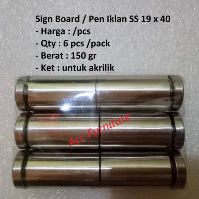 

Sign Board / Pen Iklan 19 x 40 (SS)