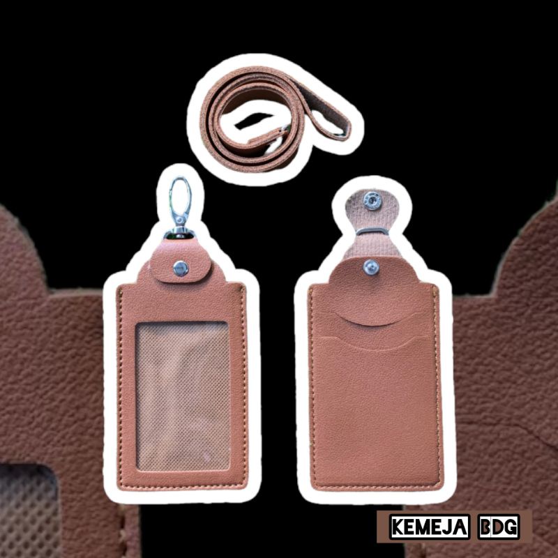 

ID CARD HOLDER KULIT ASLI CIBADUYUT BANDUNG / GANTUNG ID CARD QUICK COKLAT PU SINTETIS