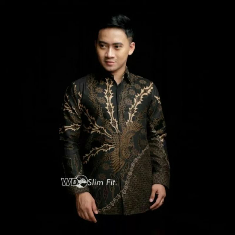 Baju Kemeja Batik Pria Dewasa Murah Lengan Panjang Modern Kondangan Mewah Premium