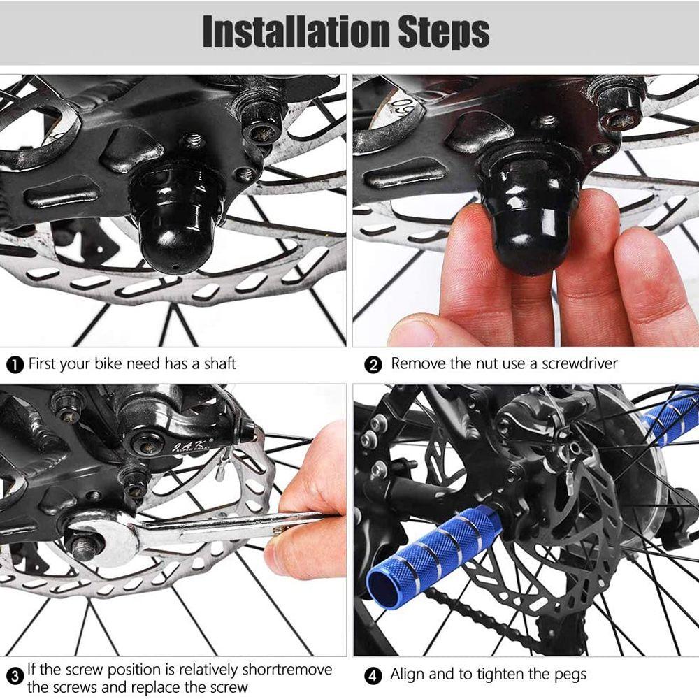 Lanfy Sepeda Pasak Sepeda Part Sepeda Skuter Aksesoris 3per8 ''As BMX Pasak Sepeda Gunung Anti-Selip Sepeda Pijakan Kaki Tuas
