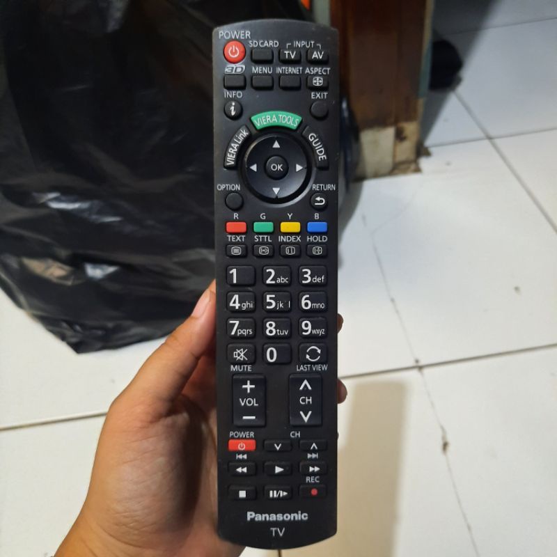 REMOTE REMOT TV PANASONIK VIERA LED LCD ORIGINAL ASLI PANJANG