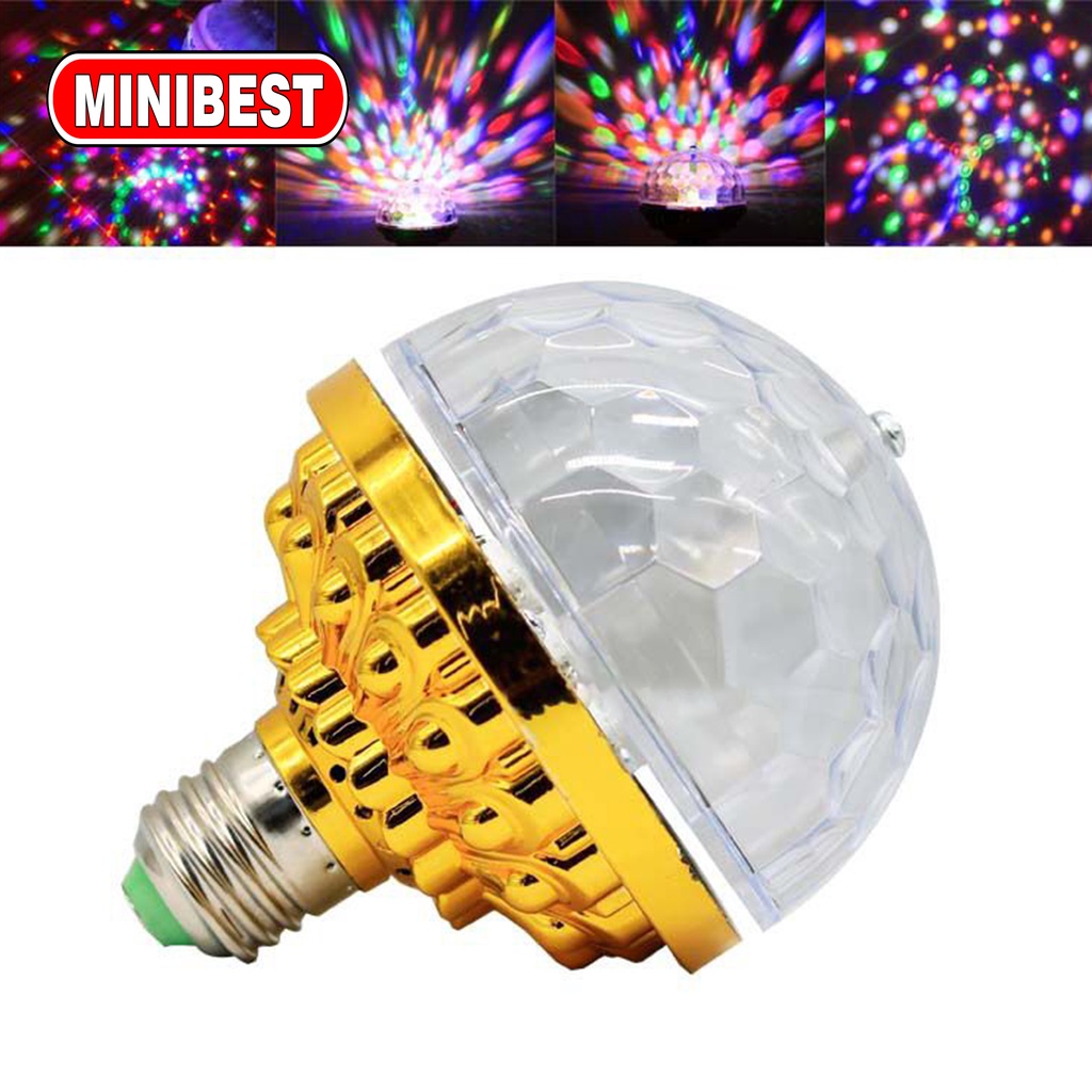 MB Bohlam Lampu Disco Magic Ball RGB E27 - LAMPU DISCO 7 WARNA