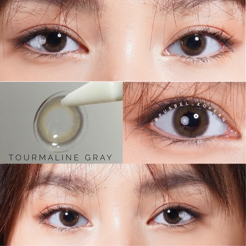 Tourmaline brown choco gray softlens korea original