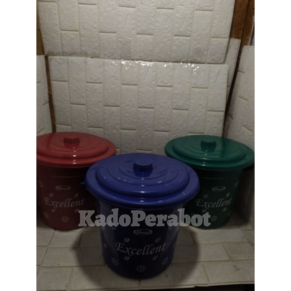 ember tutup murah - ember air murah - ember plastik excellent 4GL