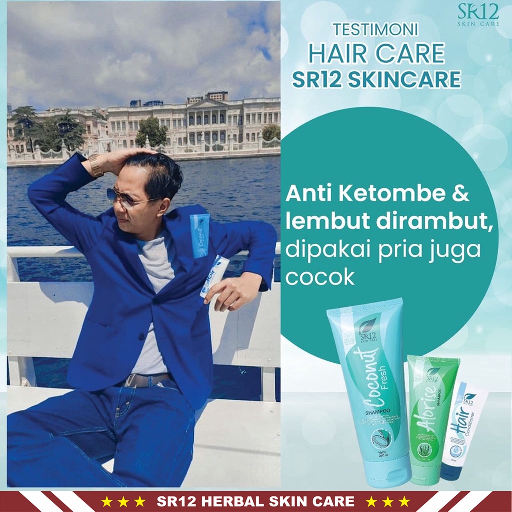 Shampo SR12 | Coconut Fresh Shampoo &amp; Alorise Shampoo | Shampo Anti Ketombe &amp; Shampo Anti Rontok | Shampoo &amp; Conditioner | SR12 Herbal Skincare Original