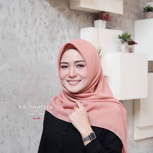 BEST SELLER Plain Hijab Voal Warna Thaitea atau Orange