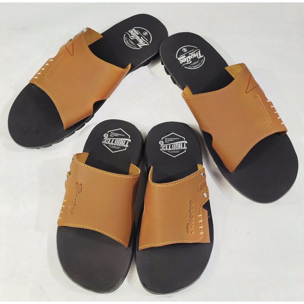 BUY 1 GET 2 Sandal Kulit Pria dan Anak Thostee MicroFibber Kkp pusatmode1234