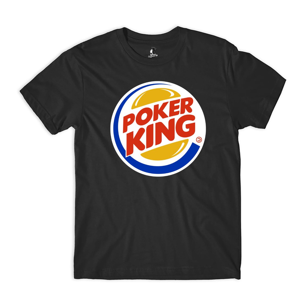 Tees kaos oblong Poker King Black