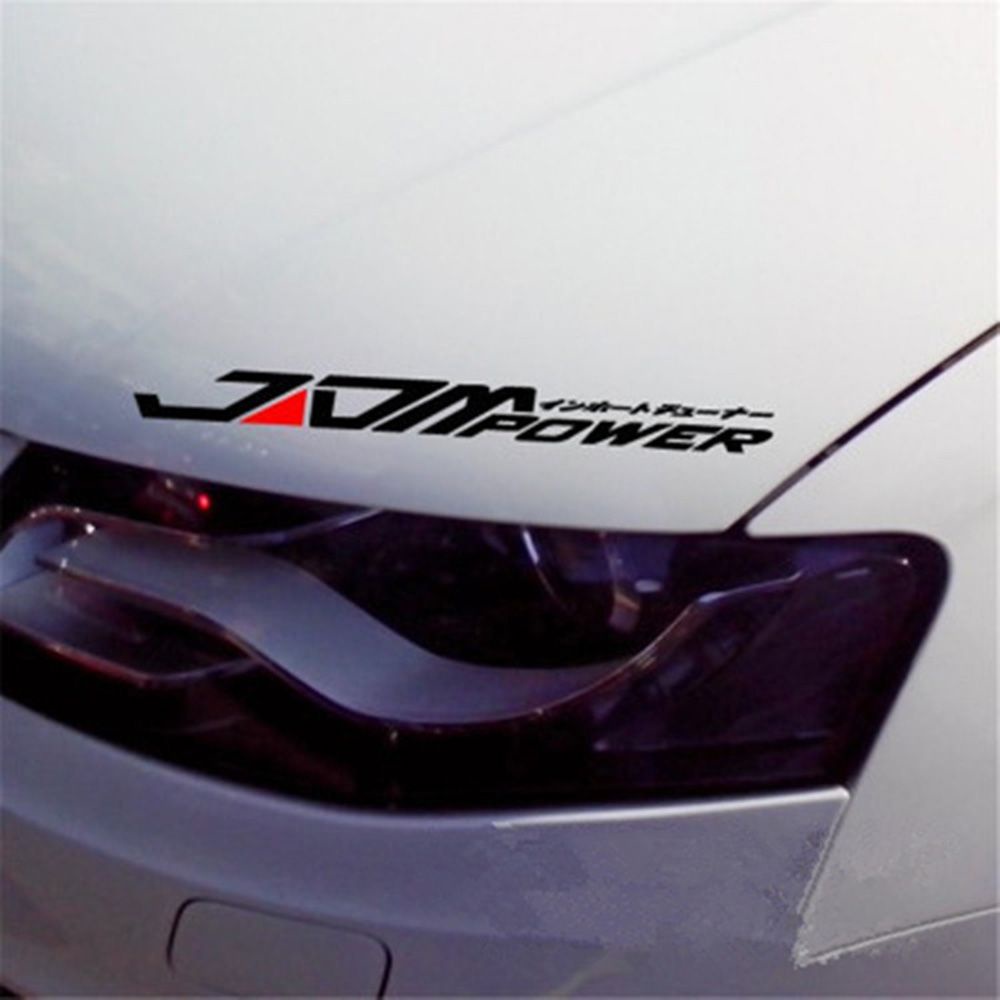 TOP Vinyl Decal  Personality JDM  Car Sticker New Black/White Waterproof  28cm x 4cm Automobile Decoration/Multicolor