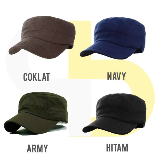 Topi Polos Komando Militer Army Tentara Polos