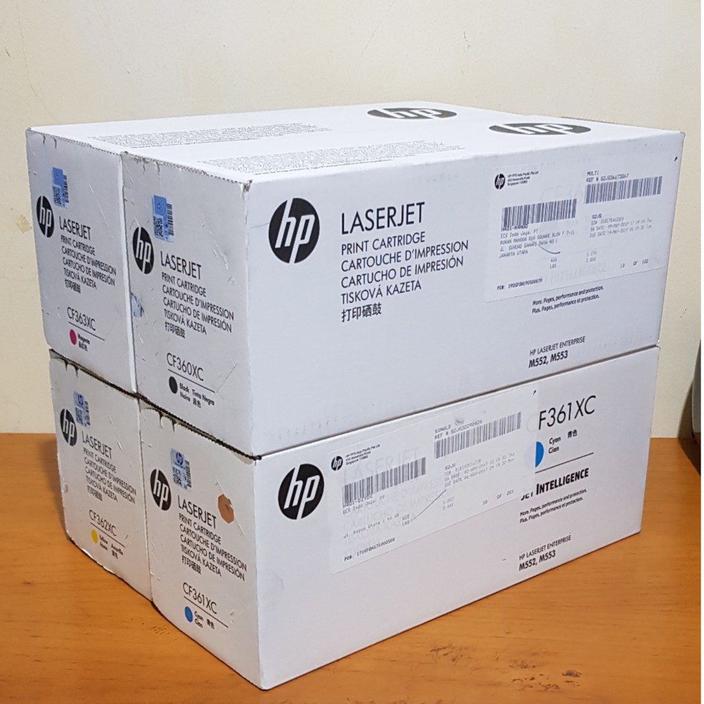 Paketan toner catridge hp 508X black dan 508X colour original
