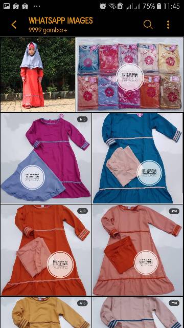 Gamis Set Hijab Flowkids PROMO