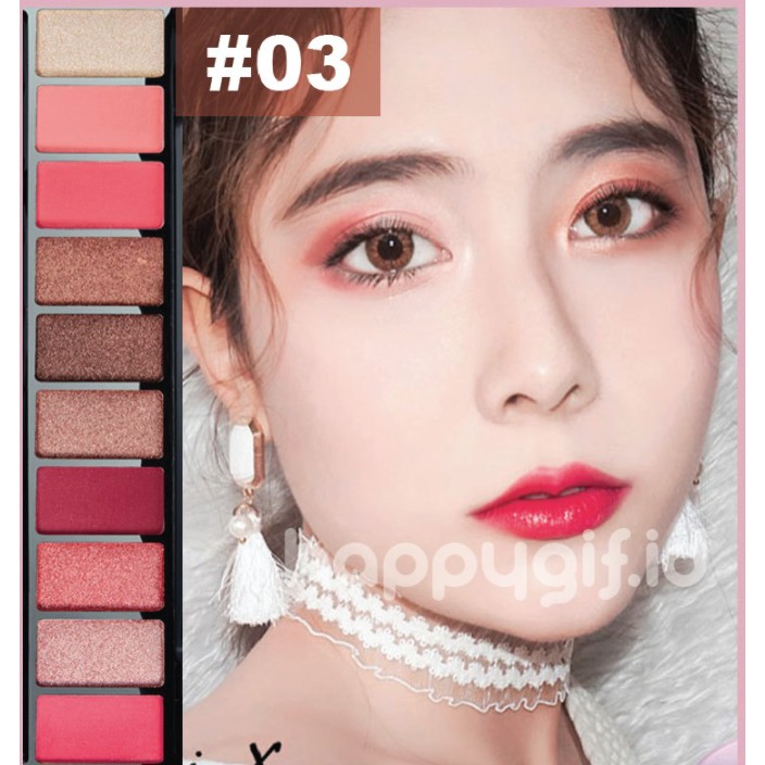LAMEILA eye shadow Fashion Matte Eyeshadow Pallet Korean Style Makeup 10 Warna LA037 9999