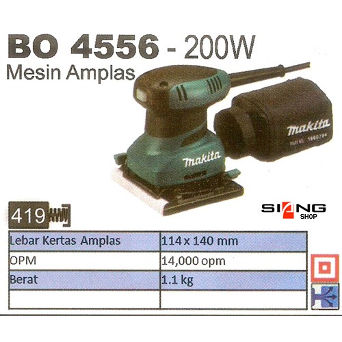 Makita BO 4556 / BO4556 Mesin Amplas