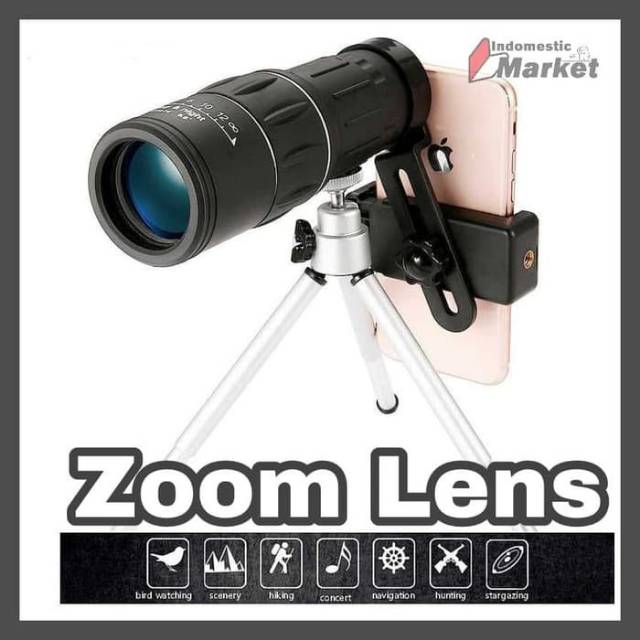 Lensa Tele Zoom Untuk HP / Maifeng Lensa Tele Zoom 16X52 untuk Smartphone - KL1040