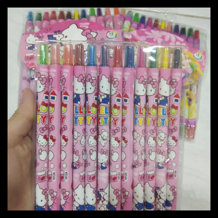 

Crayon Crayons Putar Oil Pastel 12 Warna Murah Meriah Panjang Bermutu
