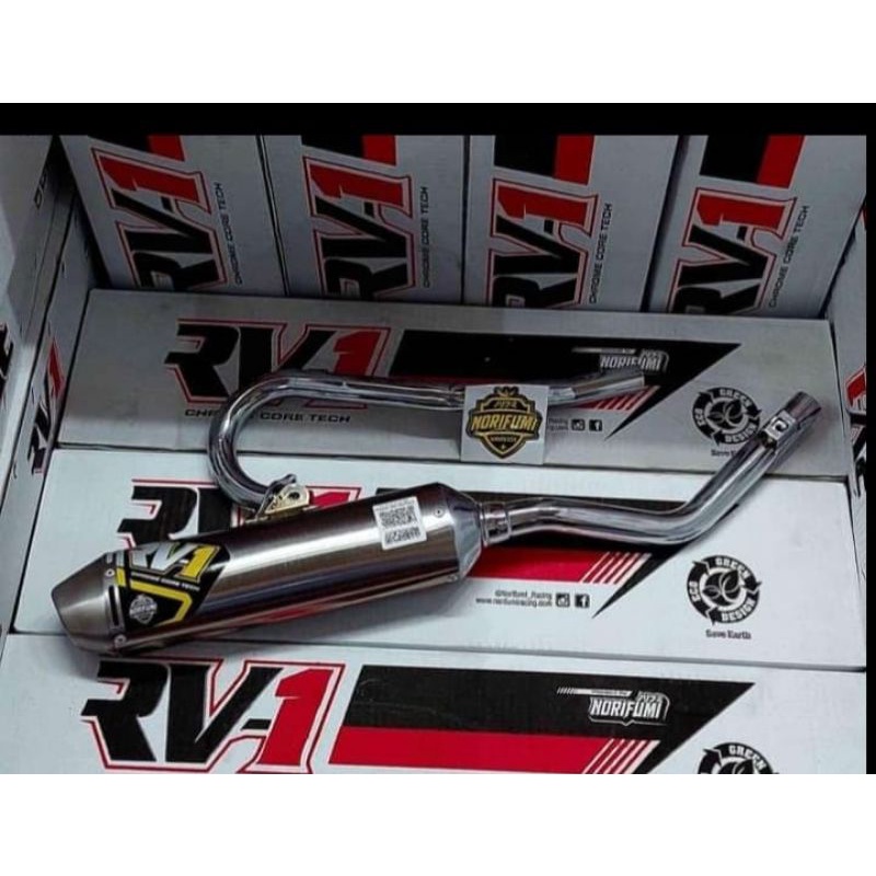 KNALPOT KLX RV1-N4 ORIGINAL/ KNALPOT KLX150 D TRACKER150 RV1 N4 ORIGINAL FULL SISTEM