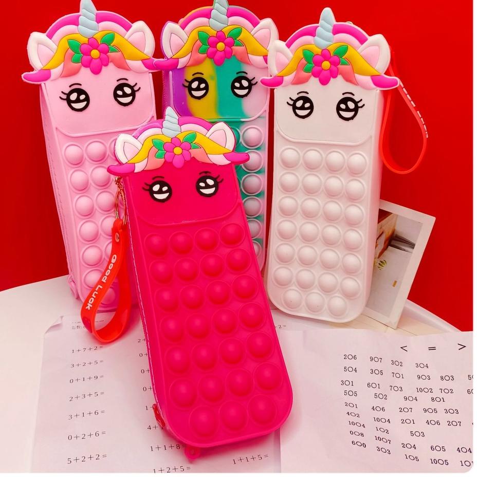

BestSeller Kotak Pensil Pop It Unicorn Fashion |Promo!!!|launching|New!