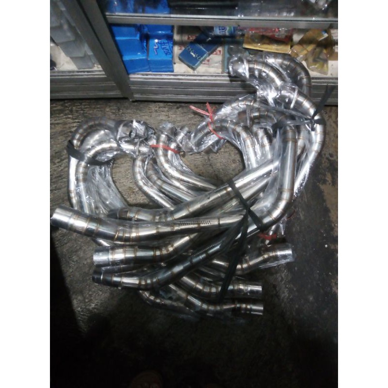 leher knalpot full stenlis GL, mp, tiger, cb