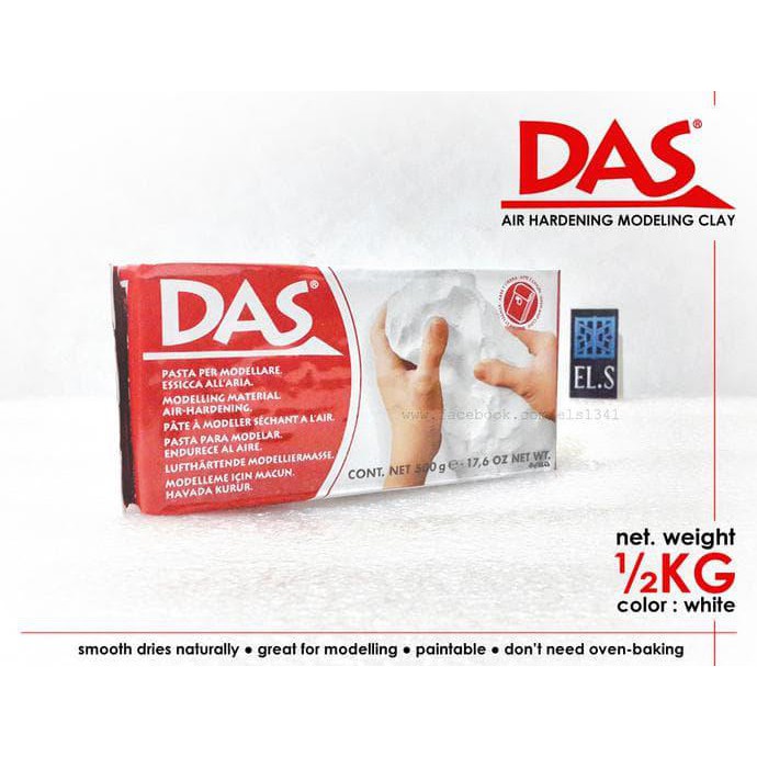 

Art / Das Air Drying Modelling Clay White 500 Gr