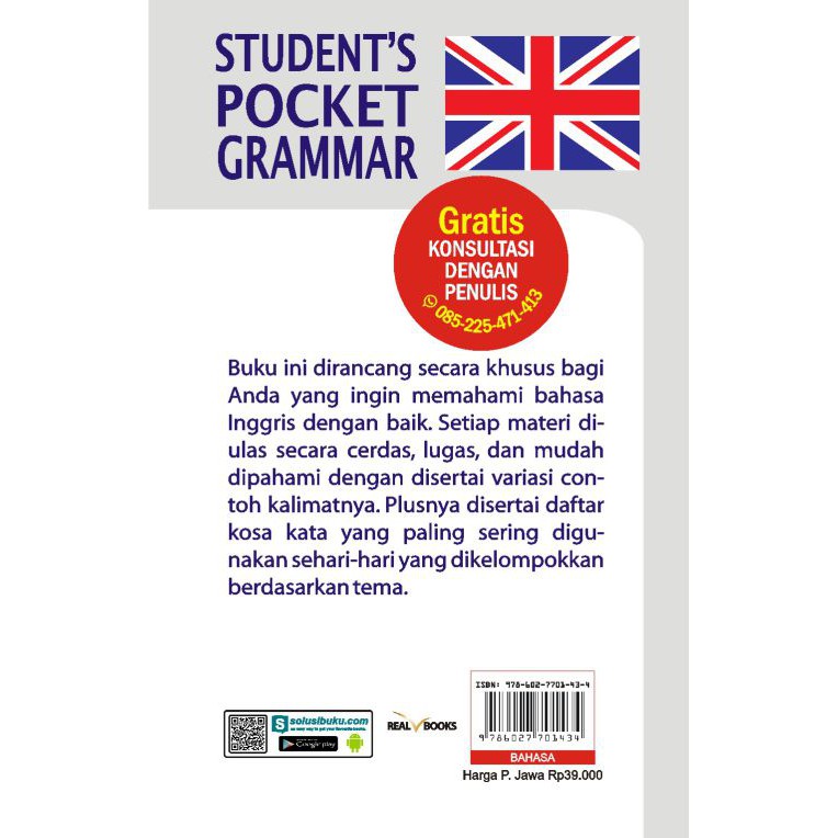 Semesta Hikmah Publishing - (Untuk Pemula /Edisi Lengkap) Buku Bahasa Inggris: New Student's Pocket Grammar - Terlengkap Termurah Sistematis Best Seller-1