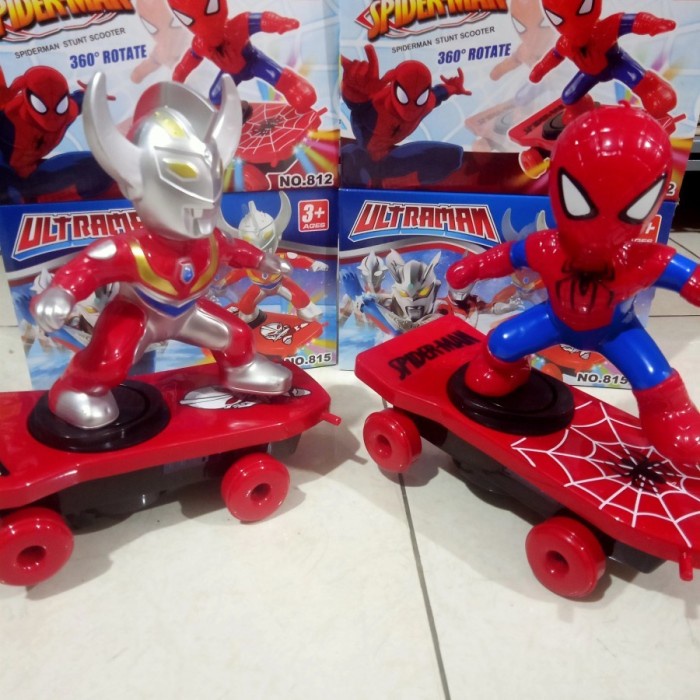 Spidey Skate New Ultraman Captain America Black Panther Spider