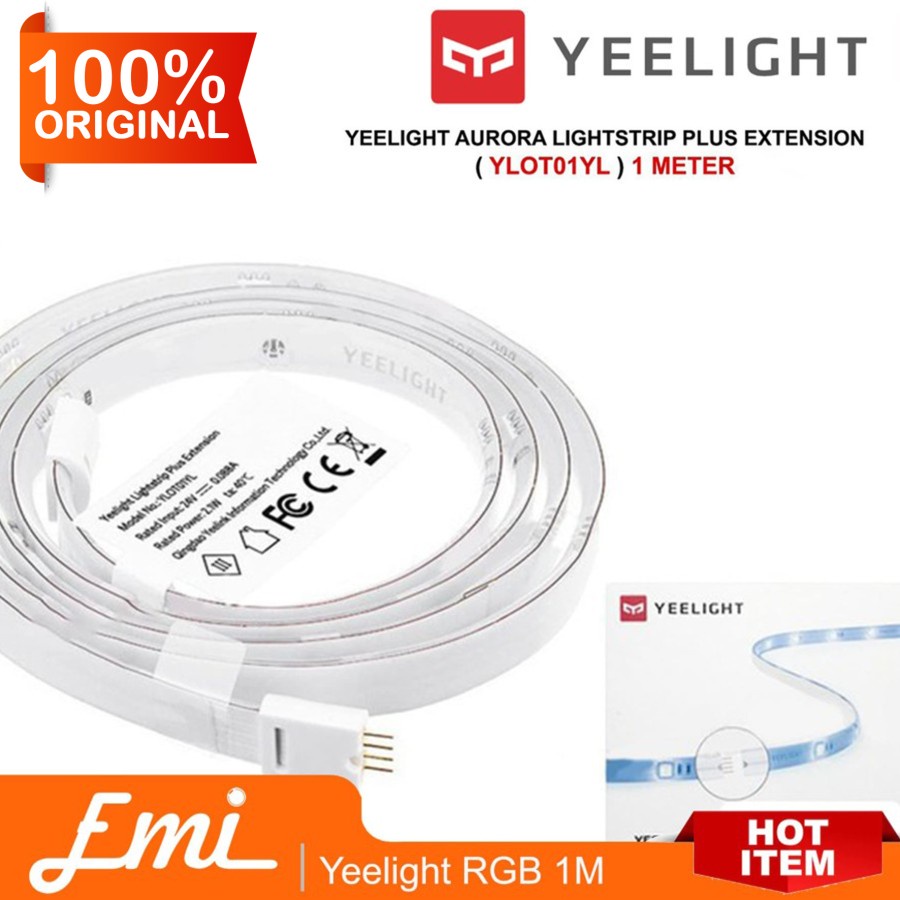 Yeelight RGB Smart Lampu Strip Extension 1Meter YLOT01YL