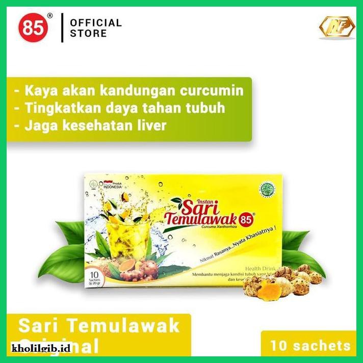 

lanoisidartdrink- deli 85 - sari temulawak natural 10's minuman untuk kesehatan liver -asliii-