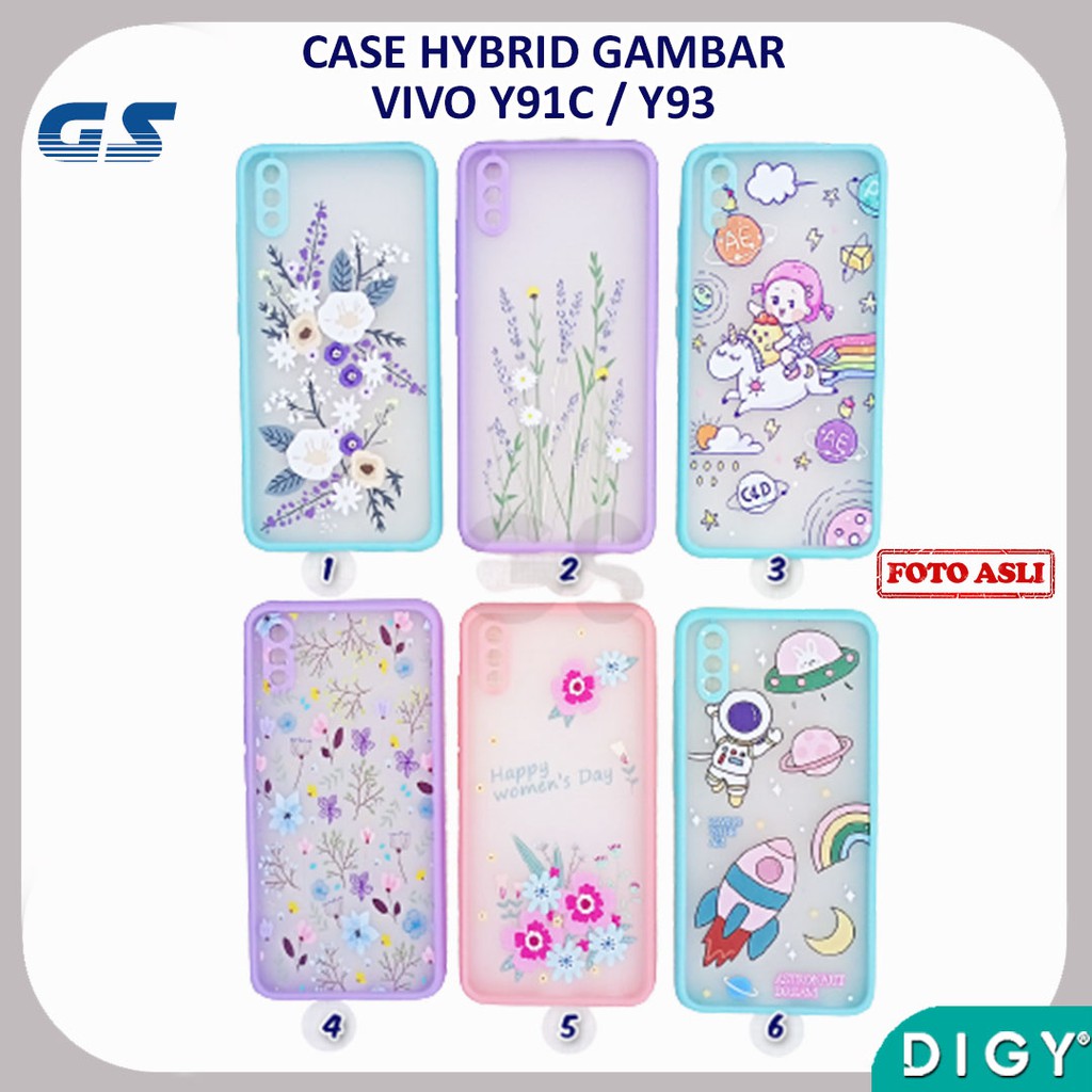 Protector Lens Casing VIVO Y51 V21SE V21 Summer Flowers Hybrid Gambar Pelindung Lensa