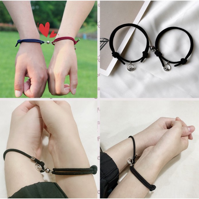 Gelang Magnet Couple Gelang Love Relation Friendship Family Pasangan 2 Pcs