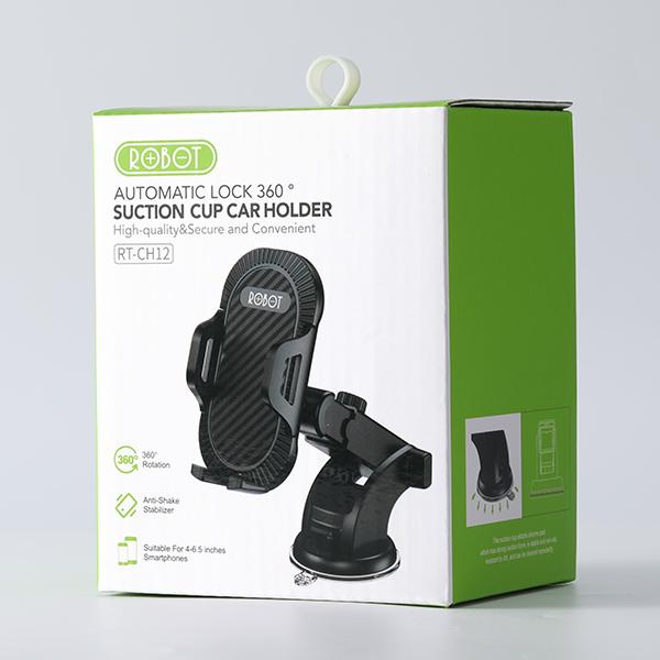 Robot RT-CH12 Suction Automatic lock 360 Car Holder