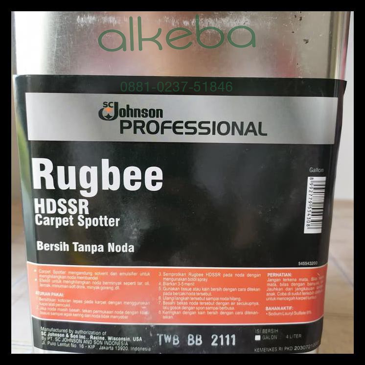 Rugbee HDSSR Carpet Spot Cleaner pembersih noda karpet