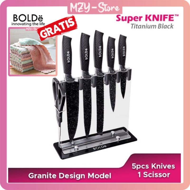 BOLDE Pisau Super Knives Granito Bolde Set Isi 7 Super Knife - ORIGINAL