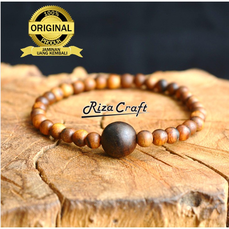 Gelang Tasbih 33 Biji Butir Kayu Gaharu Zebra Wangi ASLI Kalimantan kualias SUPER untuk Pria Wanita 