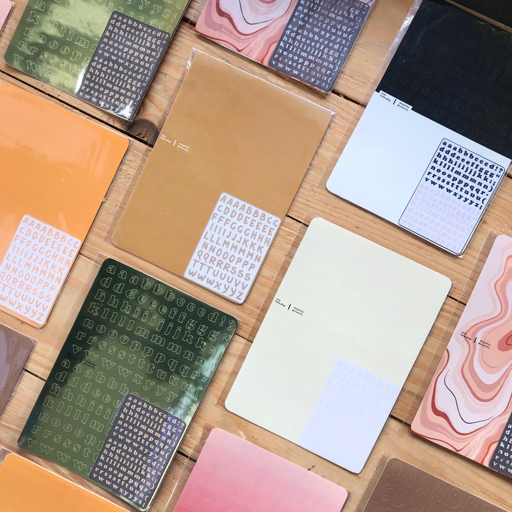 

LITTLE PLEASURE Alphabet Uppercase Symbol Sticker Sheet / Stiker Huruf