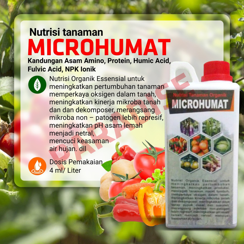 Pupuk Asam Humat MicroHumat Nutrisi tanaman 1 Liter