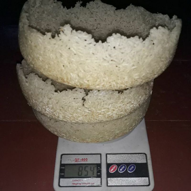 INTIP/KERAK NASI MENTAH 1KG  +packing kardus  rapi