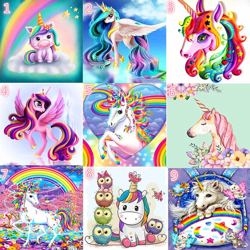 Sunny Lukisan Diamond 5d Diy Gambar Kartun Unicorn Untuk Dekorasi Rumahk 830 Shopee Indonesia