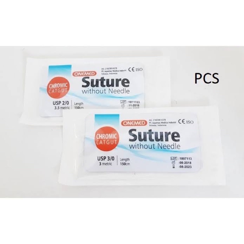 BENANG JAHIT CATGUT CHROMIC PLAIN SILK ONMED