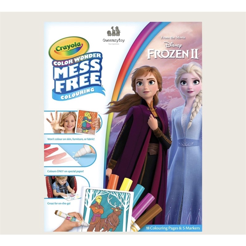 

Crayola Frozen 2 Foldalope 18pk Buku Gambar Frozen Crayola CRAYOLA Disney Frozen 2 Color Wonder Mess Free Book