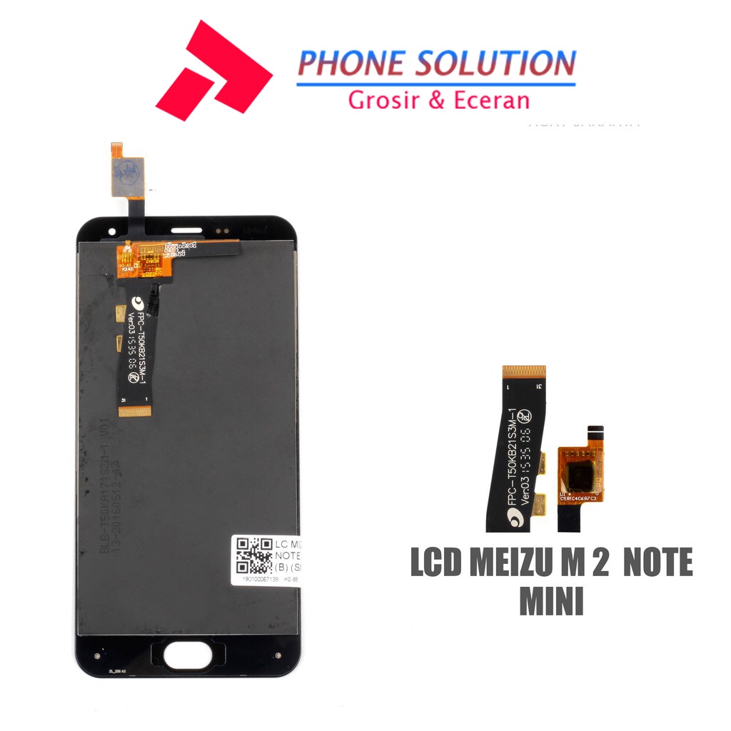 LCD Meizu M2 Note Mini Fullset Touchscreen // Supplier LCD Meizu M2 - Garansi 1 Bulan