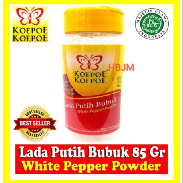 

LADA PUTIH BUBUK 85 GR KOEPOE KOEPOE - WHITE PEPPER POWDER