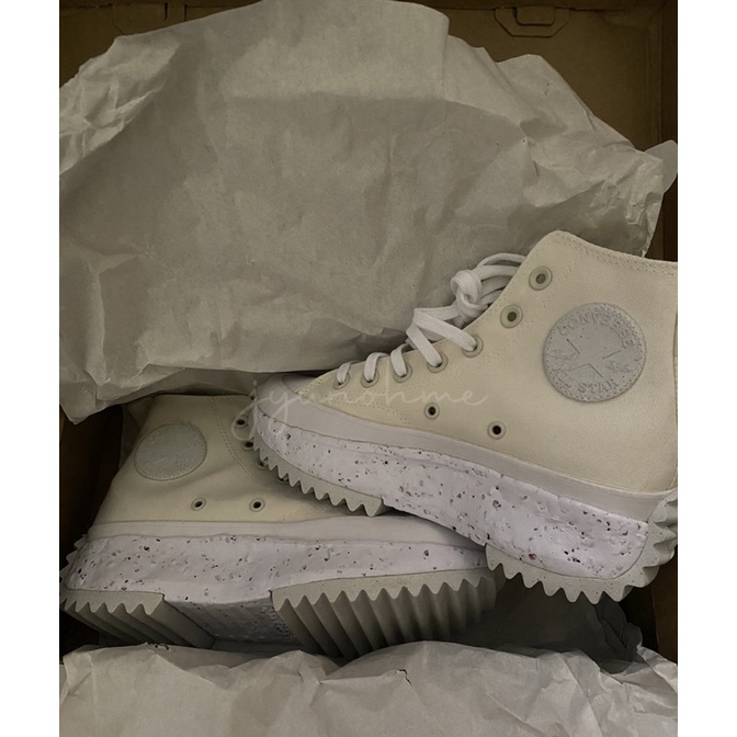 [ BOOKED ] CONVERSE RUN STAR HIKE CRATER FOAM - EGRET/WHITE ORIGINAL FROM PSA (PLANET SPORTS ASIA)