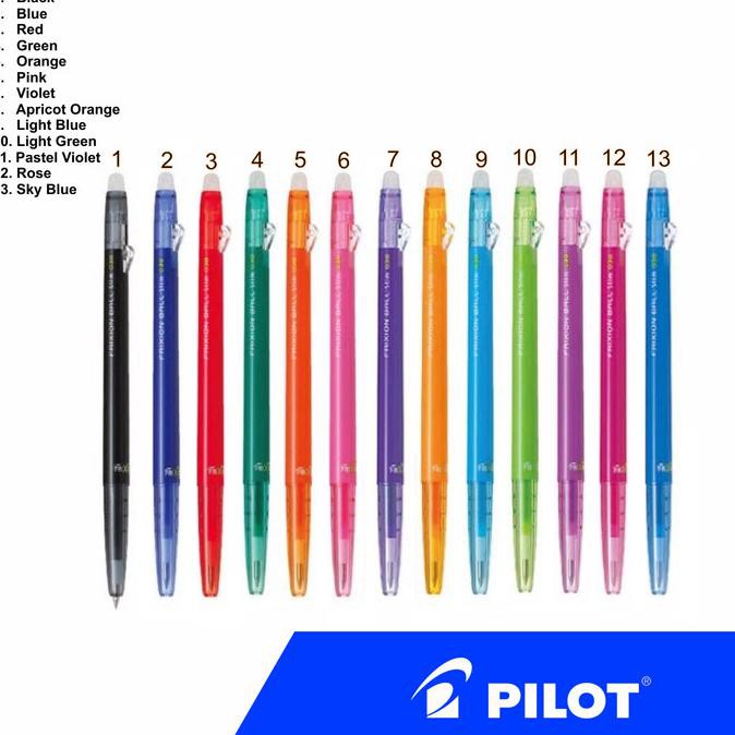 

Kualitas Terbaik] Pen Pilot Frixion Slim 0.38Mm - Red