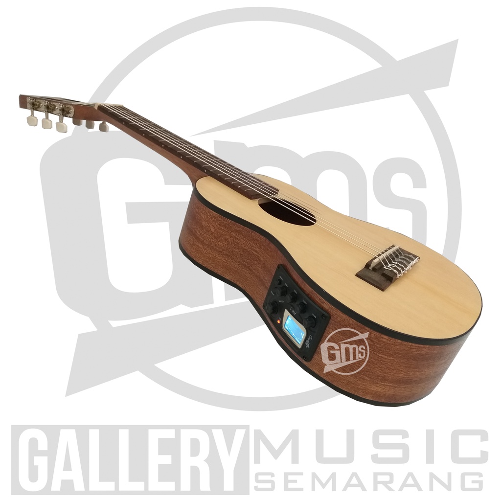 ORIGINAL!!! Guitalele Elektrik Import Merk Cowboy GK-6 NA GK 6NS Equalizer Tuner Cowboy AW-1