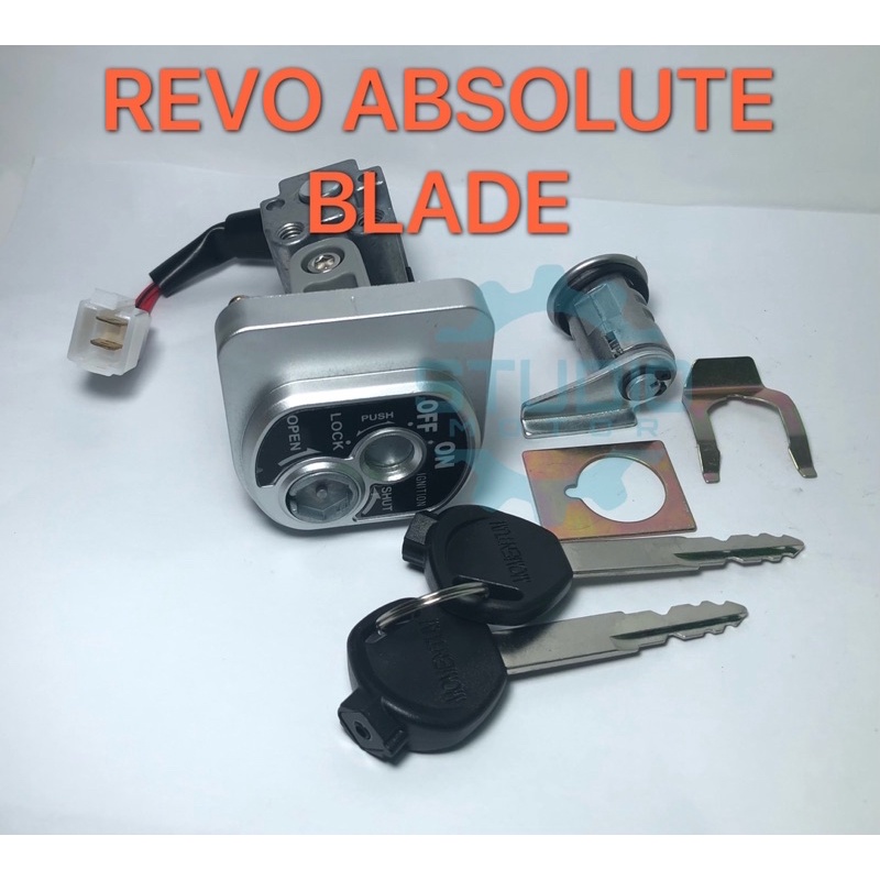 KUNCI KONTAK SET+KUNCI SADEL JOK REVO ABSOLUTE BLADE OLD NEW 110