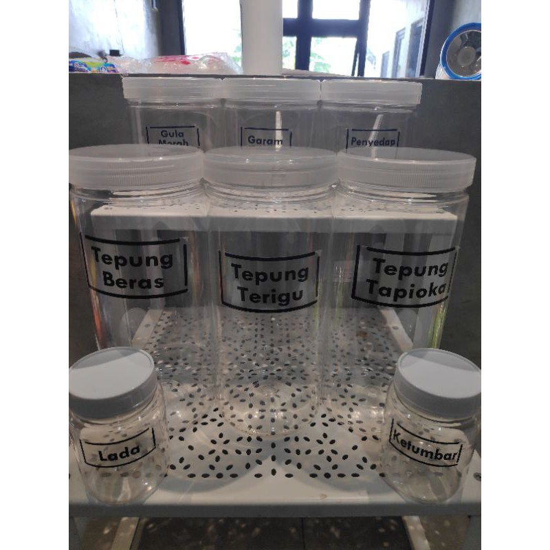 

Paket hemat bundling - Toples bumbu free sticker label