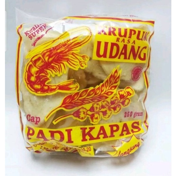 

Kerupuk Udang Padi Kapas Stik / Kancing 250g INDRAMAYU