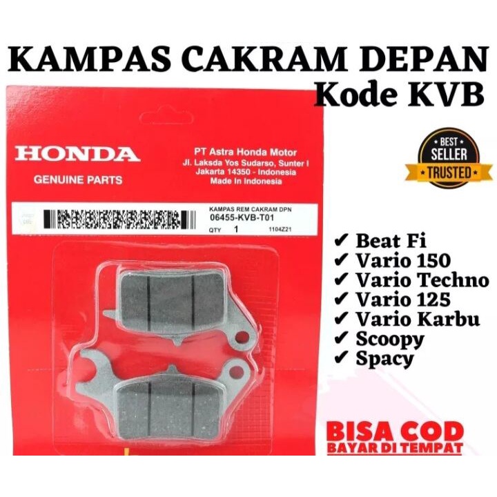 Kampas Rem depan Vario Beat Scoopy kampas rem depan SCOOPY spacy BEAT fi scoopy fi beat esp BEAT pop